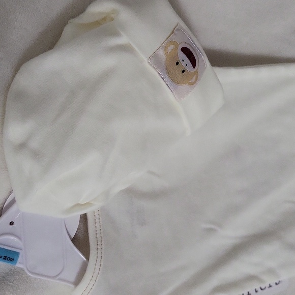 Baby Starters Cream Bodysuit With Hat - Wear a Smile Design - Picture 4 of 4